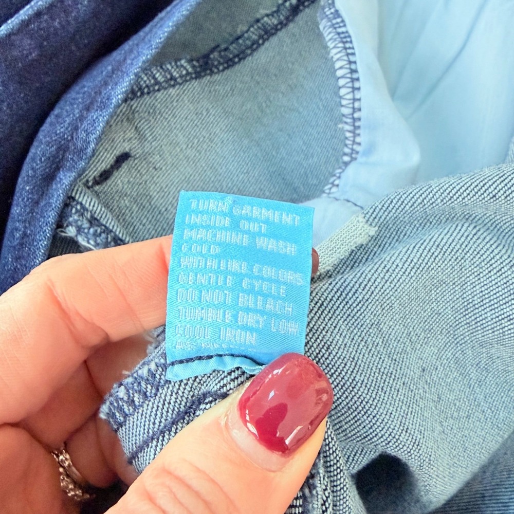 J. McLaughlin Women Dark Denim Double Breasted Blazer Jacket 12 Stretch Luxury‎ - Picture 8 of 14